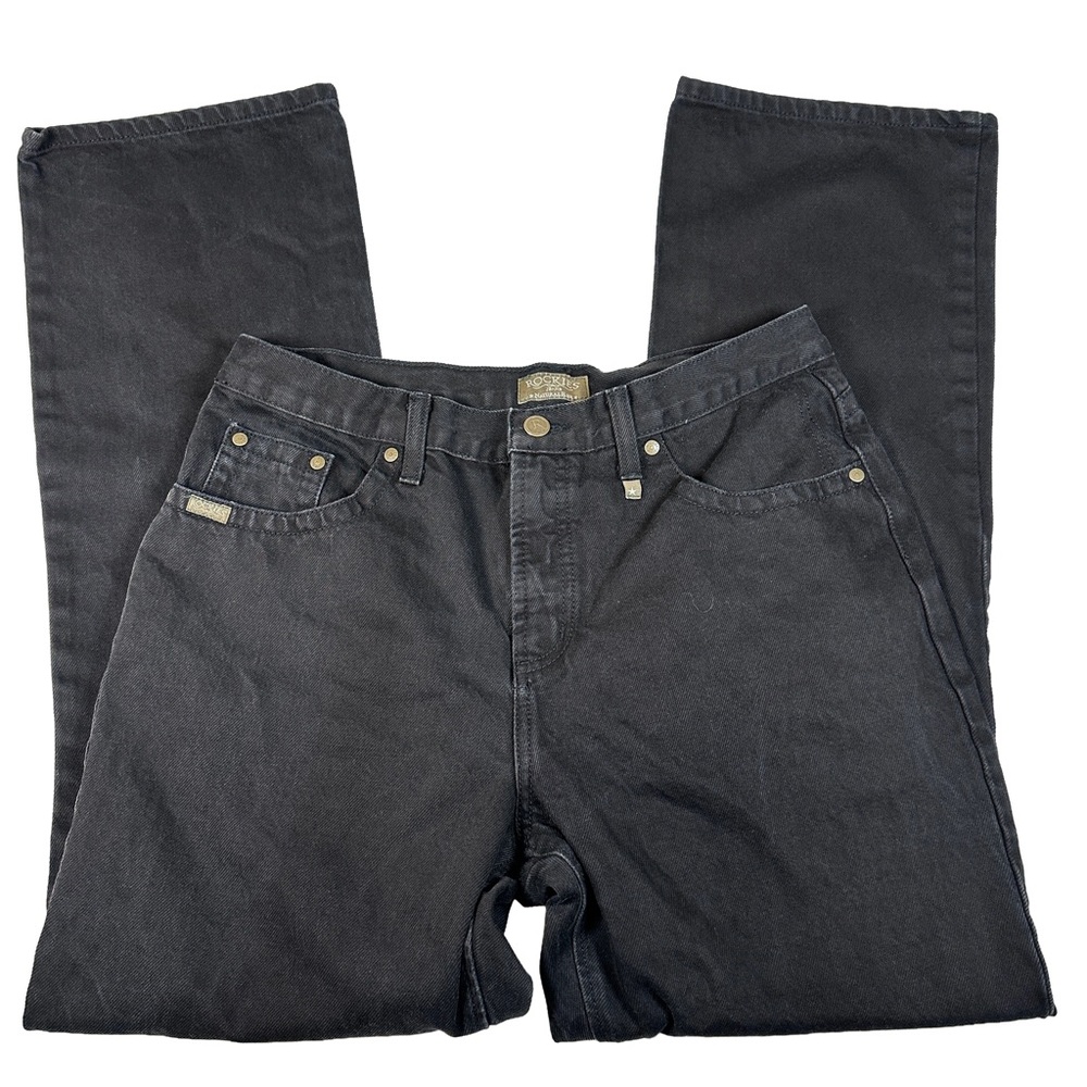 Rocky Mountain Black Jeans Y2K western cowgirl 90s bareback bootcut